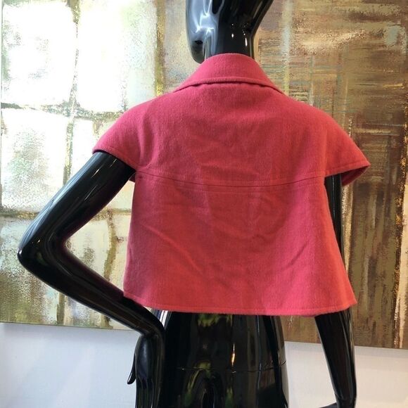 Elevenses Wool Blend Cape Jacket Size Medium - Picture 5 of 7